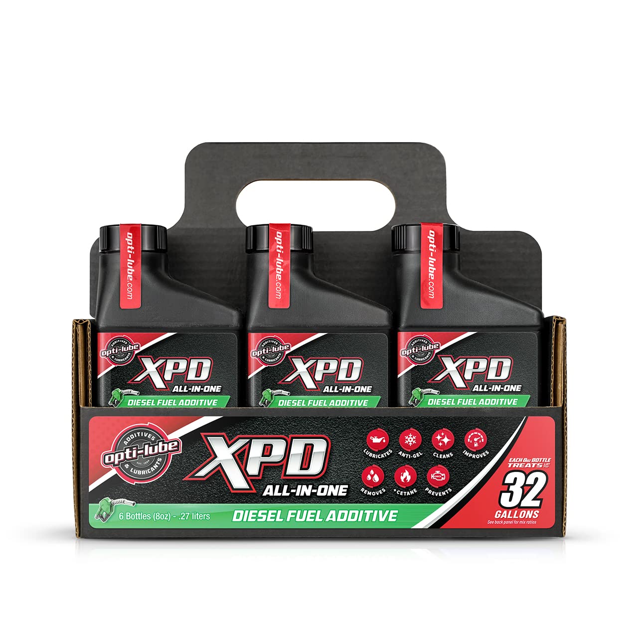 Opti-Lube XPD All-in-ONE Diesel Fuel ADDITIVE: 8oz Bottles (6 Pack with Opti-Box)