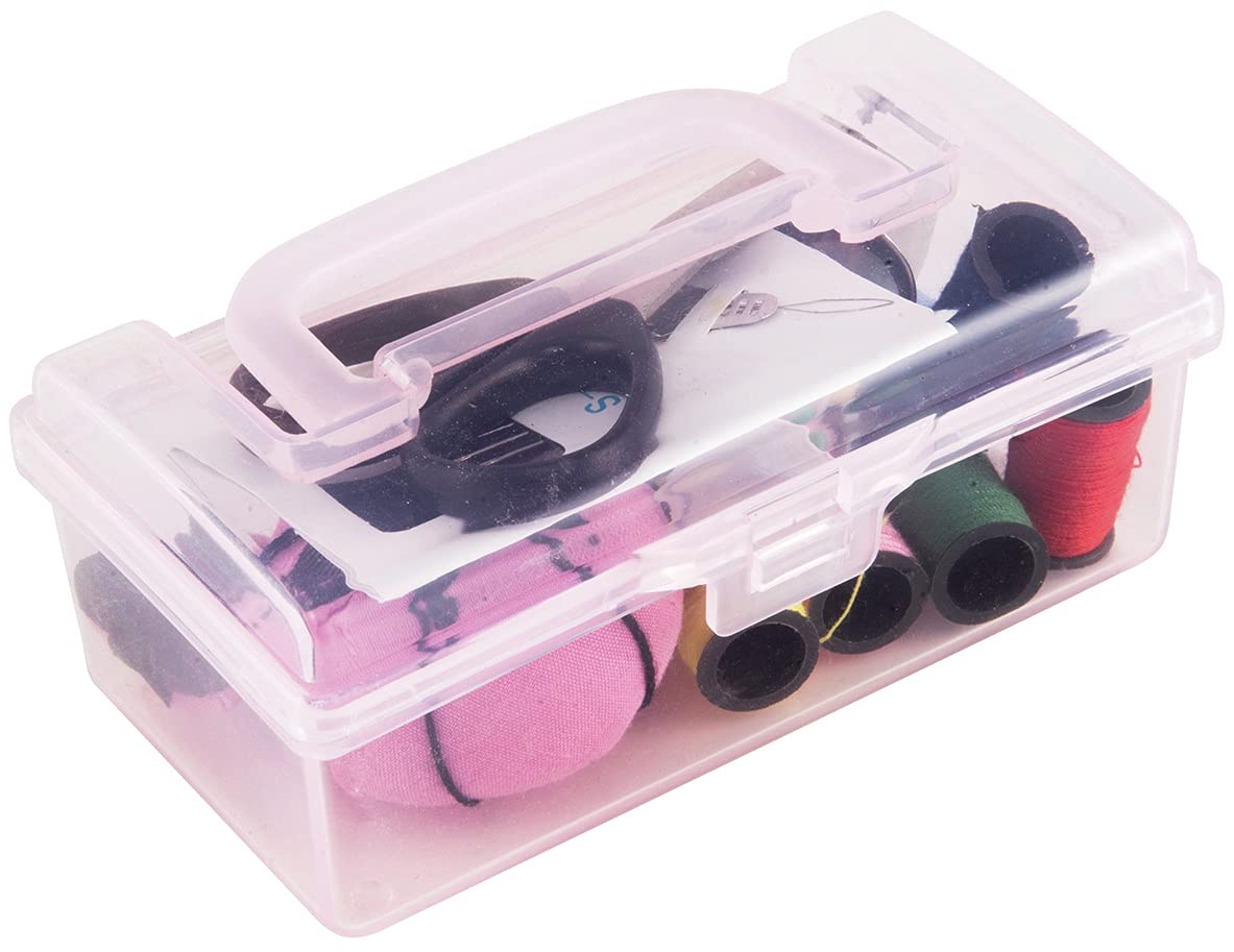 SINGER 01923 Toolbox Sewing Kit, 2.75-Inch ny 1.95-Inch ny 4.50-Inch, Pink