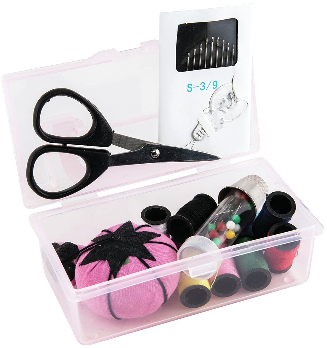 SINGER 01923 Toolbox Sewing Kit, 2.75-Inch ny 1.95-Inch ny 4.50-Inch, Pink