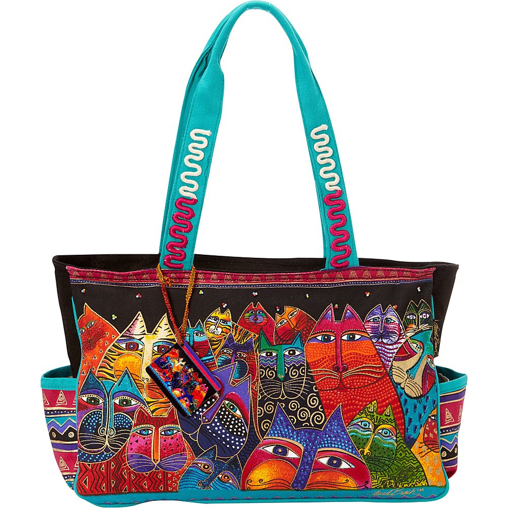 Laurel Burch Fantasticats Tote (Fantasticats) ,Multicolored, Medium