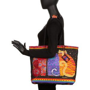 Laurel Burch Fantasticats Tote (Fantasticats) ,Multicolored, Medium