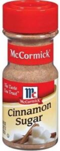 mccormick cinnamon sugar 3.62oz