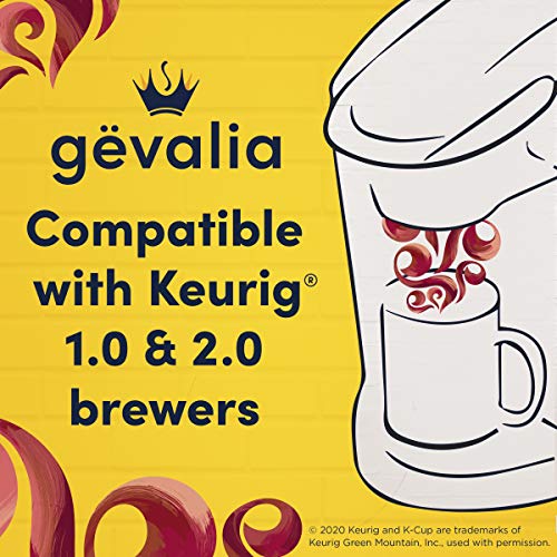 Gevalia Frothy 2-Step Cappuccino Espresso Kâ€ Cup® Coffee Pods & Froth Packets Kit (36 ct Pack, 6 Boxes of 6 Pods with Packets)