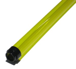 t8 48" inch yellow colored fluorescent safety sleeve - one tube guard