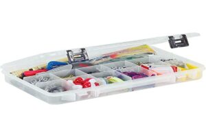 plano 2371304 prolatch 3700 size stowaway boxes with 13 fixed compartments, clear, one size