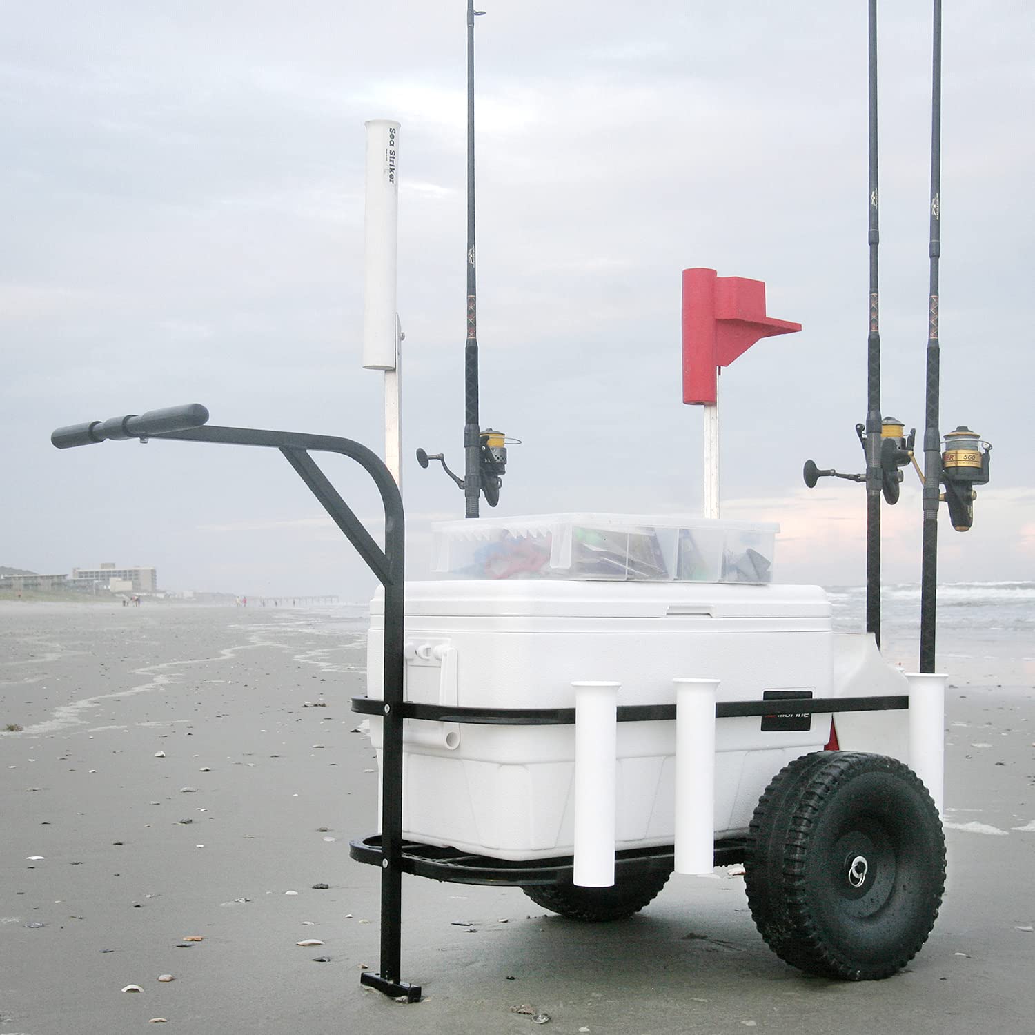 Sea Striker BRSC Beach Runner Fishing and Beach Cart,Multicolor