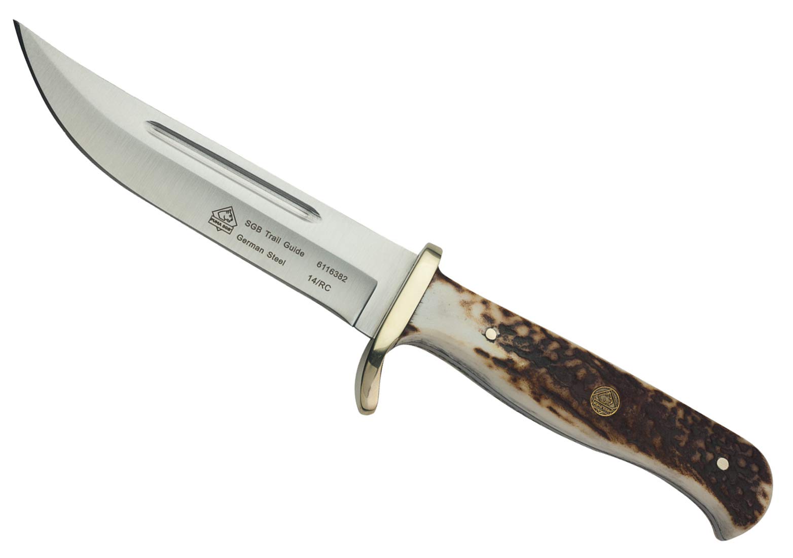 PUMA SGB Trail Guide Stag Fixed-blade Knife