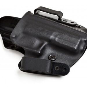 L.A.G. TACTICAL, INC., Defender Series, OWB/IWB Holster, Fits SIG P226R/MK25, Kydex, Right Hand, Black Finish