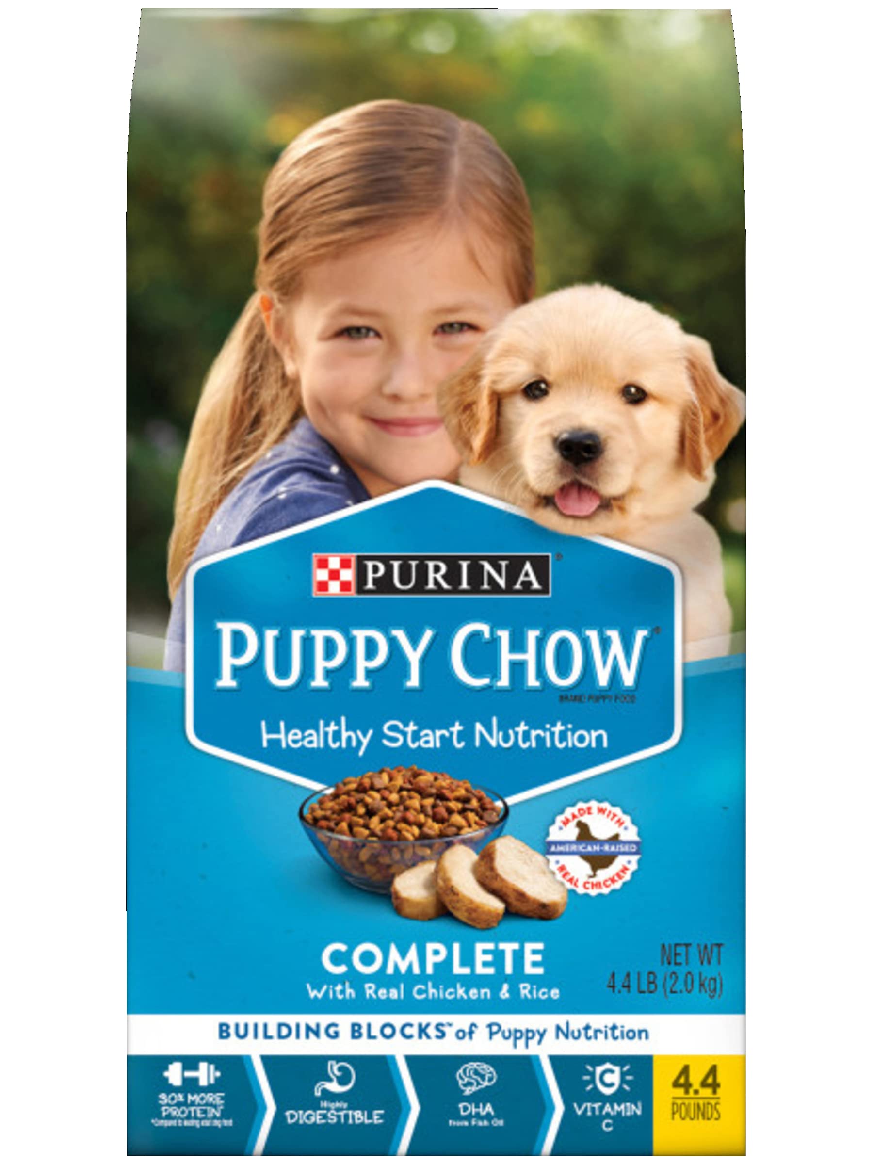 Purina Puppy Chow Complete Nutrition Formula Dry Dog Food 4.4 lbs (Pack of 6)