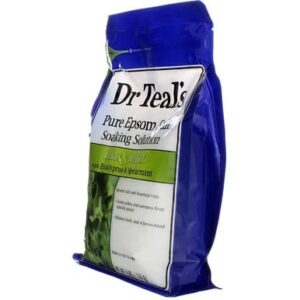 Dr Teals Soaking Solution, Epsom Salt, Relax, Eucalyptus Spearmint, 3 Pound (Pack of 4)