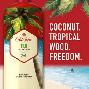 Old Spice Fiji 2 in 1 Mens Shampoo and Conditioner, 25.3 FL OZ