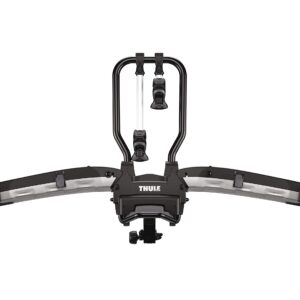 Thule EasyFold XT 2 Hitch Bike Rack - E-Bike Compatible - Fits 2" and 1, 1/4" receivers - Tool-Free Installation - Fully Foldable - Easy Trunk Access - Fully Locking - 130lb Load Capacity