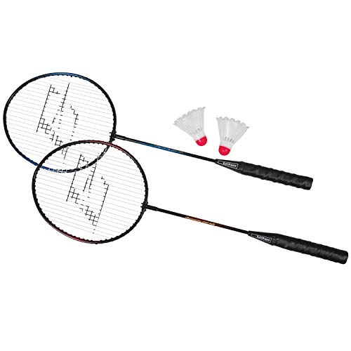 EastPoint Sports 2 Racket + Birdie Set, Black, 1-1-00351