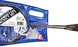 EastPoint Sports 2 Racket + Birdie Set, Black, 1-1-00351