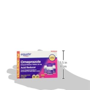 Equate Omeprazole 20 Milligram, Acid Reducer, Delayed Release, 42 Tablets