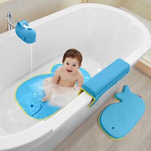 Skip Hop Baby Bath Rinse Cup, Moby Tear-free Waterfall Rinser, Blue