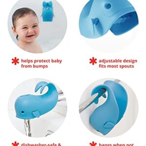 Skip Hop Baby Bath Rinse Cup, Moby Tear-free Waterfall Rinser, Blue