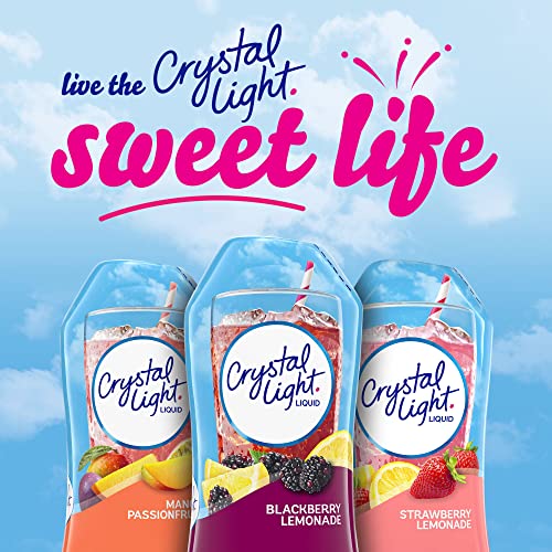 Crystal Light Sugar-Free Zero Calorie Liquid Water Enhancer - Blackberry Lemonade Water Flavor Drink Mix (1.62 fl oz Bottle)