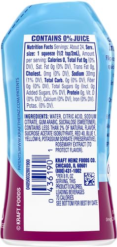 Crystal Light Sugar-Free Zero Calorie Liquid Water Enhancer - Blackberry Lemonade Water Flavor Drink Mix (1.62 fl oz Bottle)