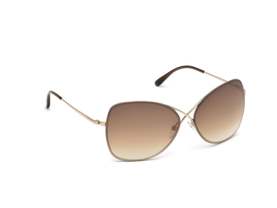 Tom Ford Butterfly Sunglasses TF250 Colette 28F Rose Gold FT0250