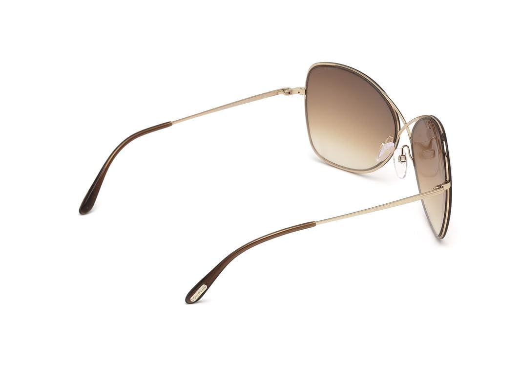 Tom Ford Butterfly Sunglasses TF250 Colette 28F Rose Gold FT0250