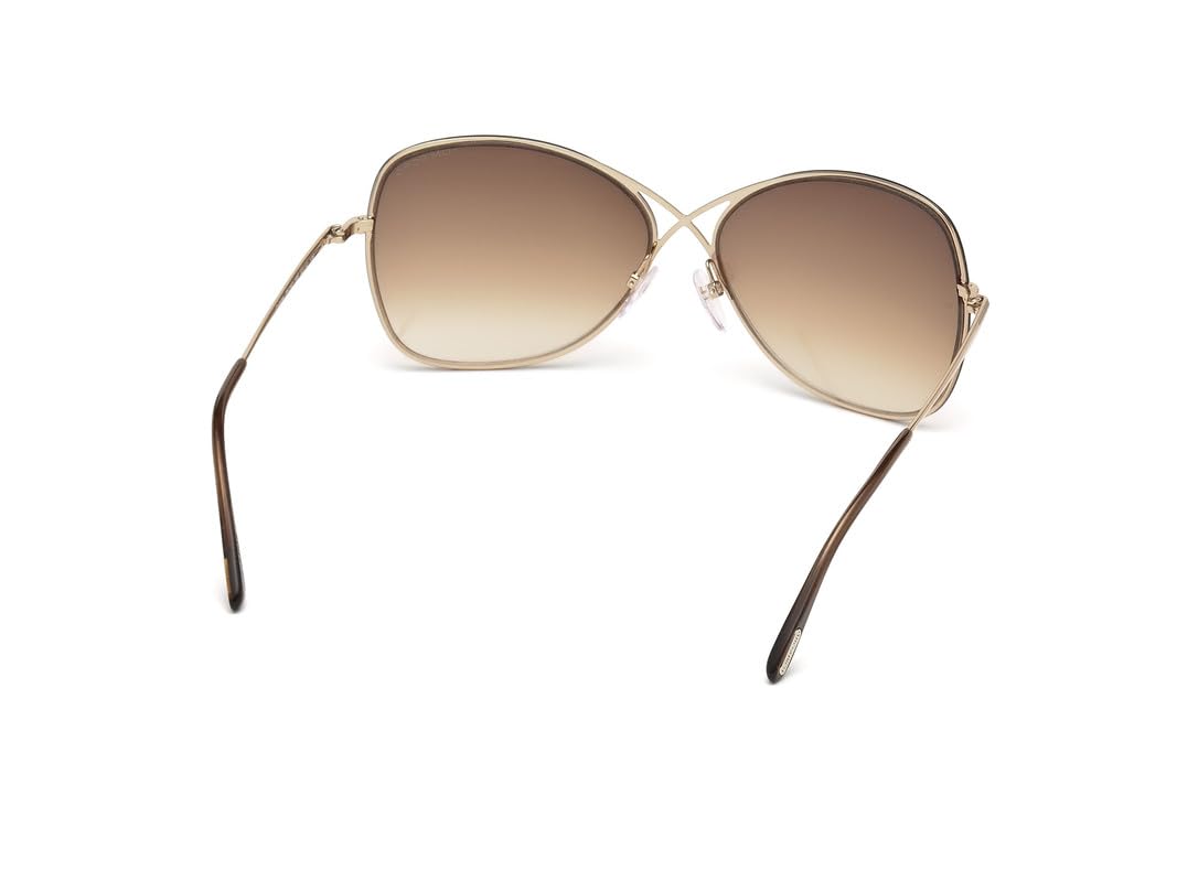 Tom Ford Butterfly Sunglasses TF250 Colette 28F Rose Gold FT0250