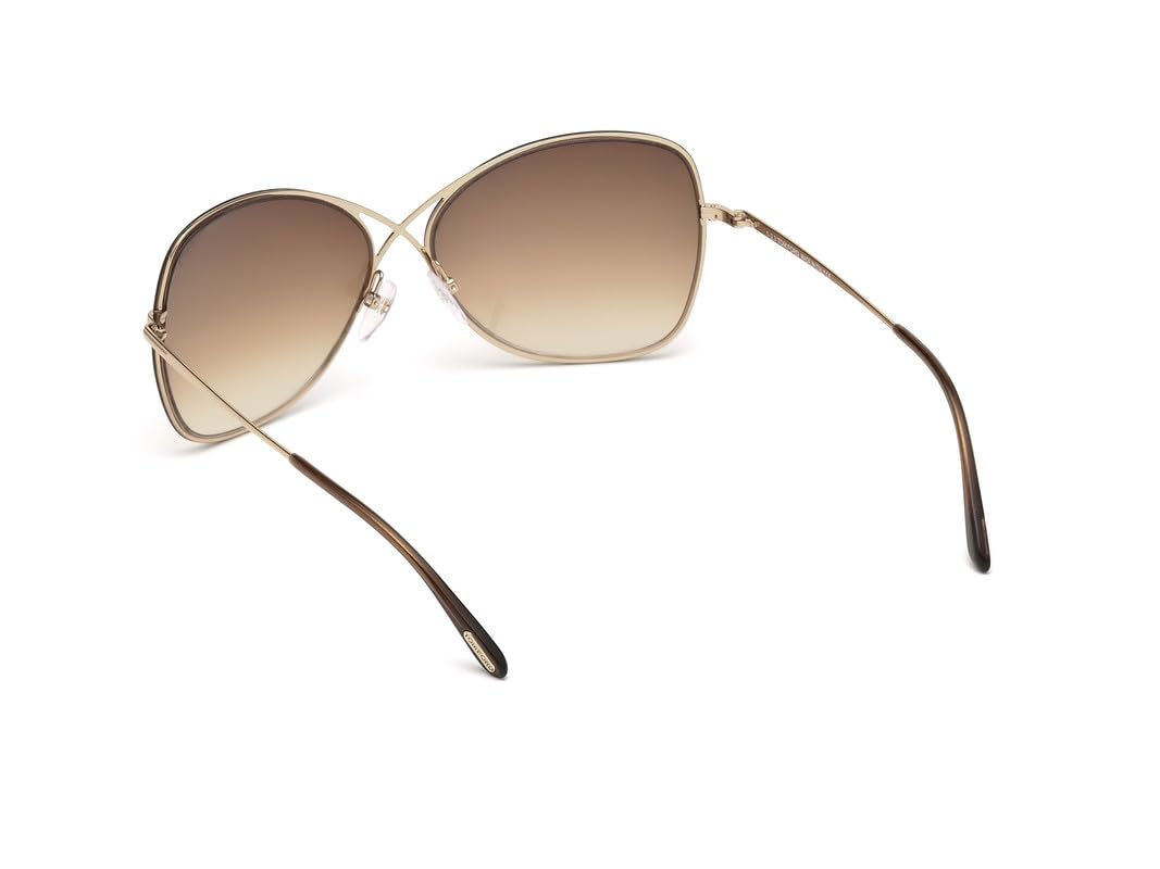 Tom Ford Butterfly Sunglasses TF250 Colette 28F Rose Gold FT0250