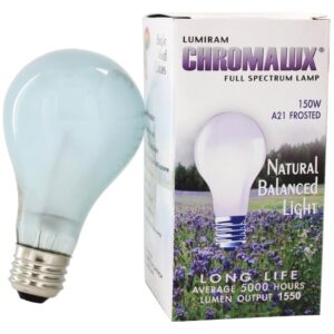 Lumiram 11150 - A21FR-150 Standard Daylight Full Spectrum Light Bulb