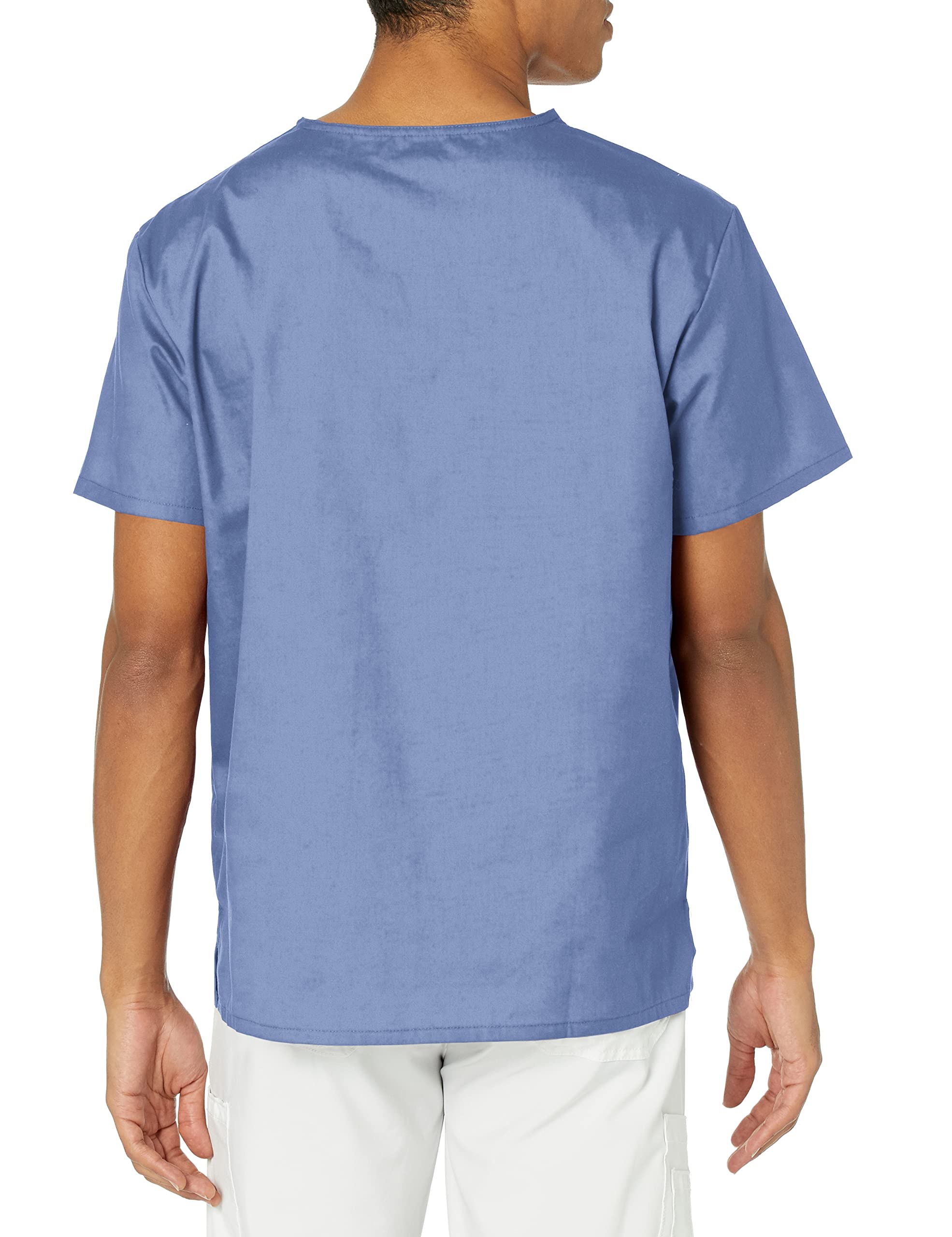 Dickies Men's Big and Tall Signature V-Neck Scrubs Shirt, Ceil Blue, XXXXX-Large