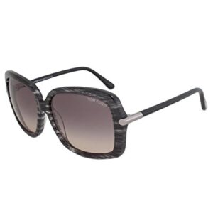 Tom Ford Square FT0323 Paloma Sunglasses TF323 (Gray Gradient, 05B Black/Gray)