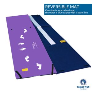 Tumbl Trak Handstand Homework Gymnastics Mat for Kids Home Training, Purple