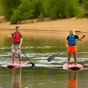 Lifetime Freestyle XL 98 Stand-Up Hardshell Paddleboard - 2 Pack (Paddles Included), Red