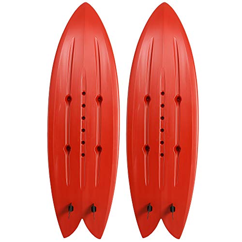 Lifetime Freestyle XL 98 Stand-Up Hardshell Paddleboard - 2 Pack (Paddles Included), Red