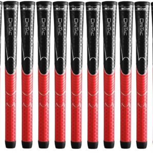 Winn Grips Dri-Tac 13 Piece Standard size Black/Red Golf Grip Bundle