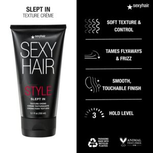 SexyHair Style Slept In Texture Cream, 5.1 Oz | Soft Texture and Control | Lightweight and Adds Shine | Washes Out Easily