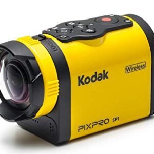 Kodak PIXPRO SP1 Action Cam with Explorer Pack 14 MP Water/Shock/Freeze/Dust Proof, Full HD 1080p Video, Digital Camera and 1.5" LCD Screen (Yellow)