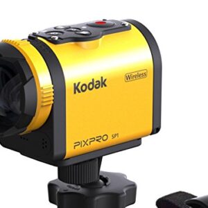 Kodak PIXPRO SP1 Action Cam with Explorer Pack 14 MP Water/Shock/Freeze/Dust Proof, Full HD 1080p Video, Digital Camera and 1.5" LCD Screen (Yellow)