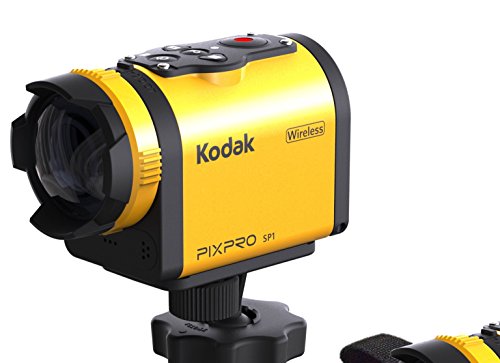 Kodak PIXPRO SP1 Action Cam with Explorer Pack 14 MP Water/Shock/Freeze/Dust Proof, Full HD 1080p Video, Digital Camera and 1.5" LCD Screen (Yellow)