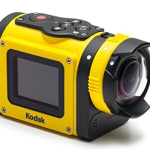 Kodak PIXPRO SP1 Action Cam with Explorer Pack 14 MP Water/Shock/Freeze/Dust Proof, Full HD 1080p Video, Digital Camera and 1.5" LCD Screen (Yellow)