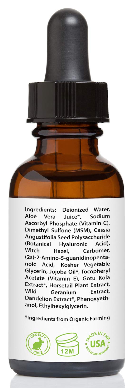 Vitamin C Serum for Face 20% with Hyaluronic Acid & Vitamin E, 1 fl. oz.