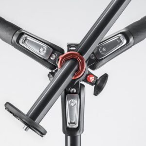 Manfrotto 190XPRO Carbon Fiber 3-Section Tripod (MT190CXPRO3),Black