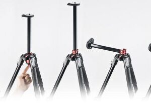 Manfrotto 190XPRO Carbon Fiber 3-Section Tripod (MT190CXPRO3),Black