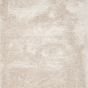 SAFAVIEH South Beach Shag Collection Area Rug - 8' x 10', Champagne, Handmade, 1.8-inch Thick Ideal for High Traffic Areas in Living Room, Bedroom (SBS562C)