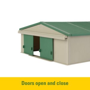 John Deere Die-Cast Farm Toys Playset - 1:64 Scale - Includes Farm Animals, Machine Shed, Toy Tractors, Toy Trucks, and Farm Tools - 70 Count - 8 Years and Up