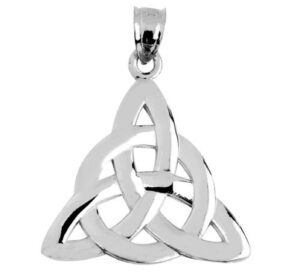 925 sterling silver traditional celtic trinity knot pendant only