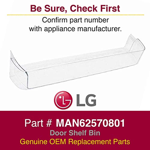 LG MAN62570801 Genuine OEM Door Shelf Bin for LG Refrigerators