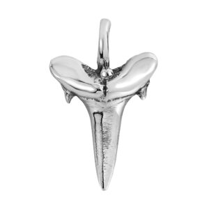 aeravida dazzling shark tooth .925 sterling silver pendant | casual pendant unisex jewelry | modern jewelry gift