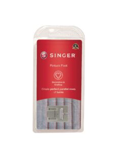 singer | pintuck presser foot, embellish clothes & linen, also made for twin needle use - sewing made easy