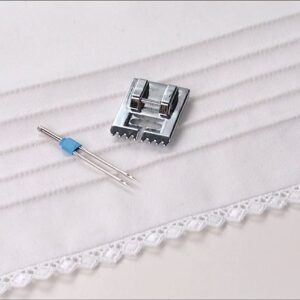 SINGER | Pintuck Presser Foot, Embellish Clothes & Linen, Also Made for Twin Needle Use - Sewing Made Easy