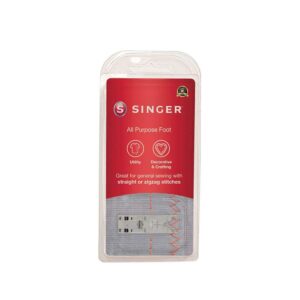 SINGER | All Purpose Presser Foot, Utility & Decorative Stitches, Wide Needle Slot Up to 7mm Stitch Width - Sewing Made Easy